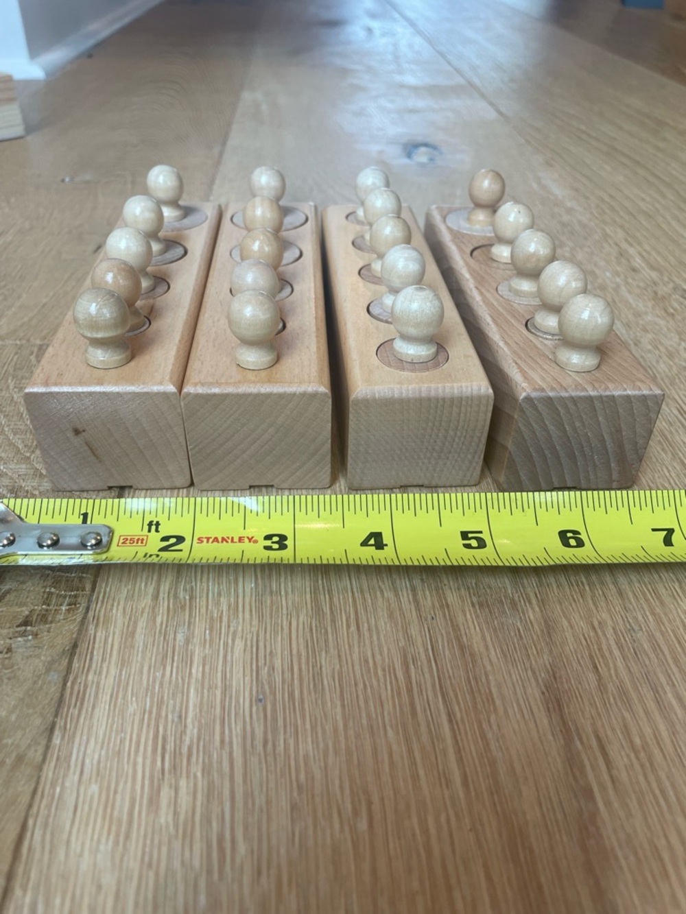 Montessori Knobbed Cylinder Blocks (small) - Picture 3 of 5